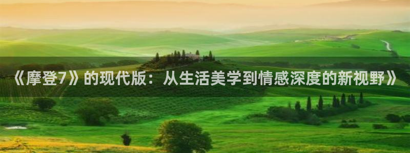 公盈聚富：《摩登7》的现代版：从生活美学到情感深度的新视野》